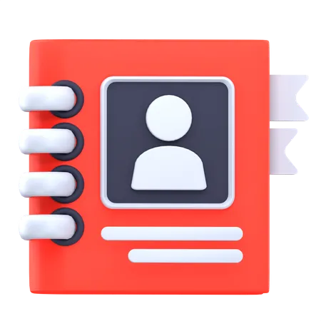 Carnet de contacts  3D Icon