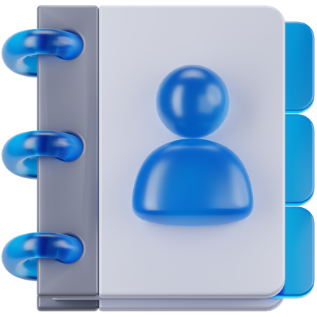 Carnet de contacts  3D Icon