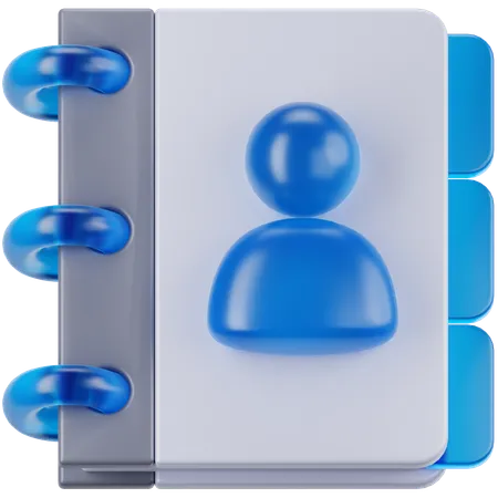 Carnet de contacts  3D Icon