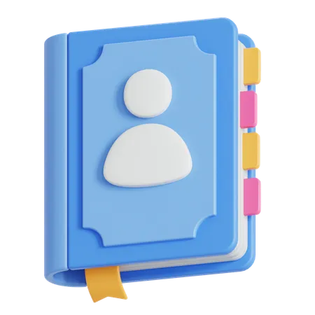 Carnet de contacts  3D Icon