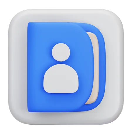 Carnet de contacts  3D Icon