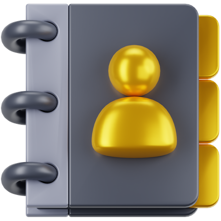 Carnet de contacts  3D Icon