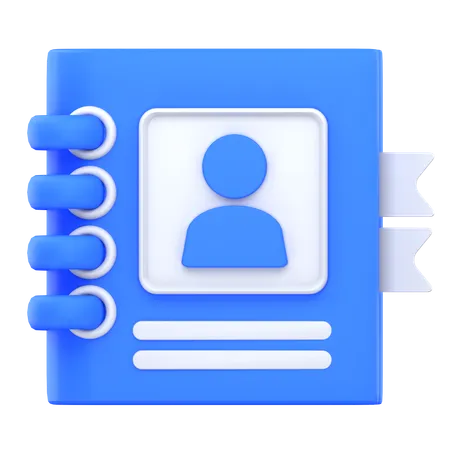 Carnet de contacts  3D Icon