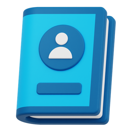 Carnet de contacts  3D Icon