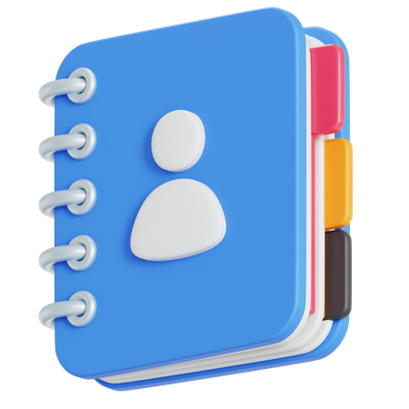 Carnet de contacts  3D Icon