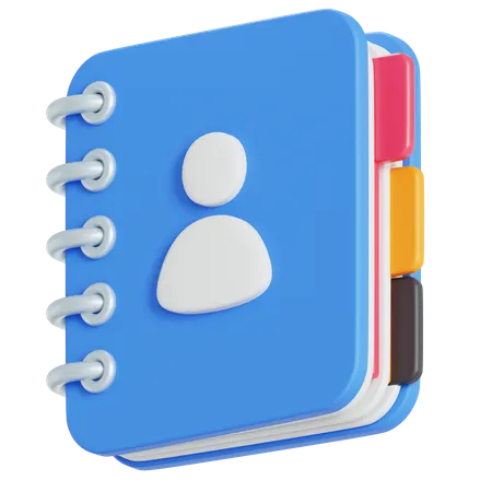 Carnet de contacts  3D Icon