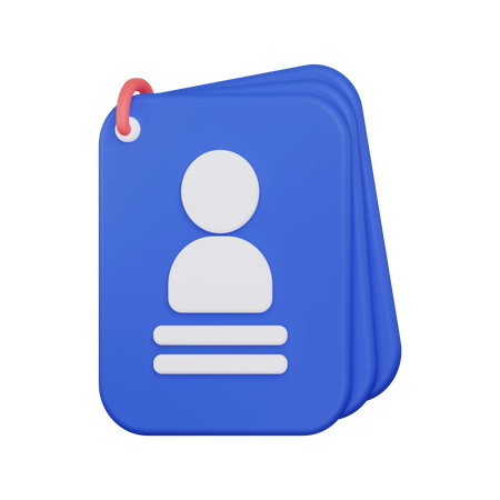 Carnet de contacts  3D Icon