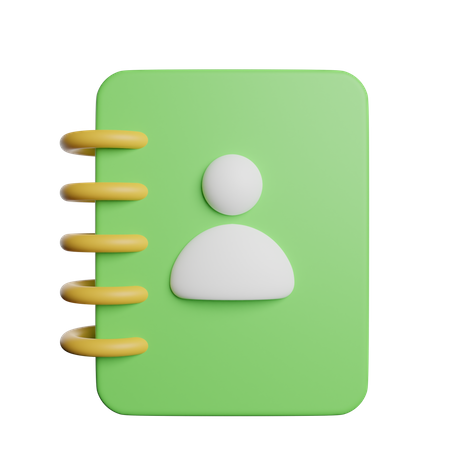 Carnet de contacts  3D Icon