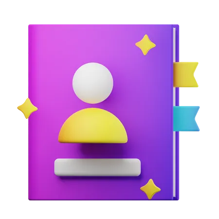 Carnet de contacts  3D Icon