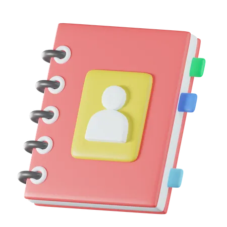 Carnet de contacts  3D Icon