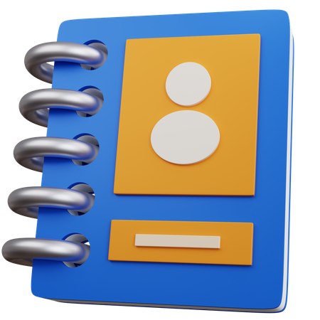 Carnet de contacts  3D Icon