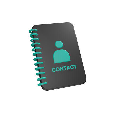 Carnet de contacts  3D Icon