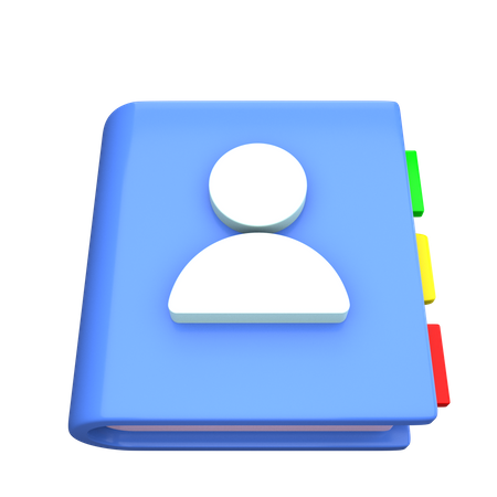 Carnet de contacts  3D Icon