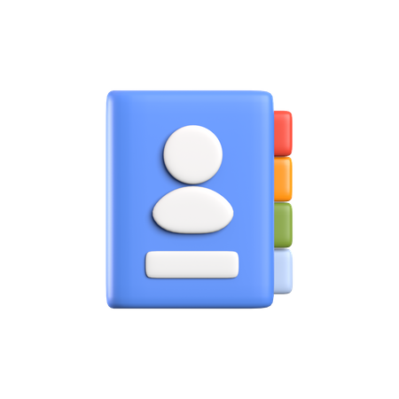 Carnet de contacts  3D Icon