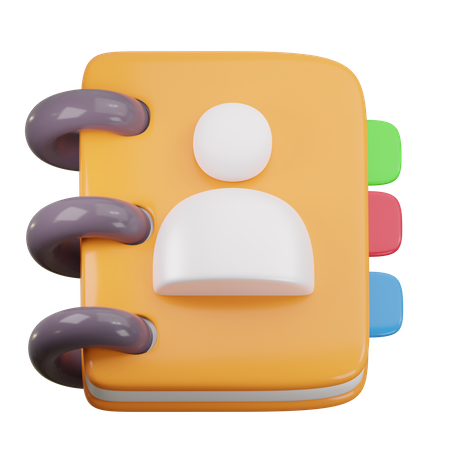 Carnet de contacts  3D Icon