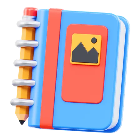 Carnet de croquis  3D Icon