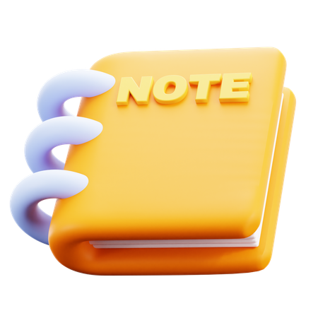 Carnet de notes  3D Icon