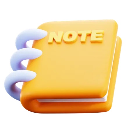 Carnet de notes  3D Icon