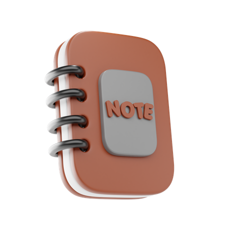 Carnet de notes  3D Icon