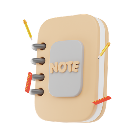 Carnet de notes  3D Icon