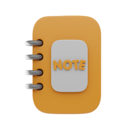 Carnet de notes  3D Icon