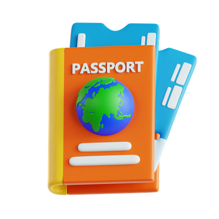 Livret de passeport  3D Icon