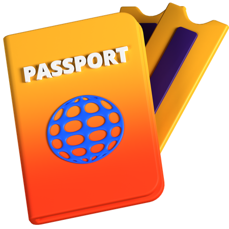 Livret de passeport  3D Icon