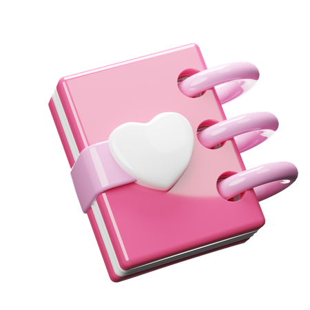 Cahier de la Saint-Valentin  3D Icon