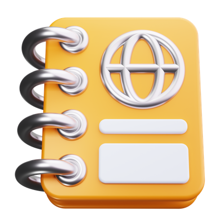 Carnet de voyage  3D Icon