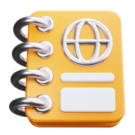 Carnet de voyage  3D Icon