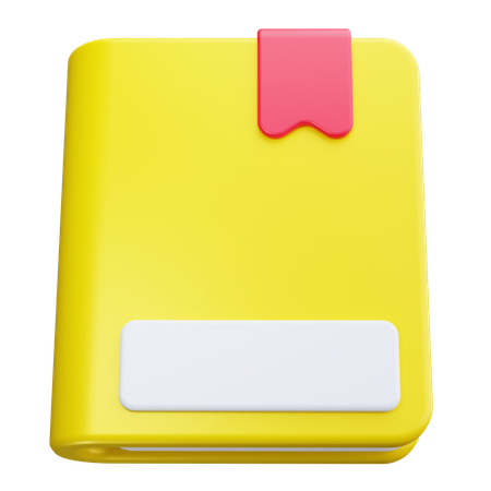 Marque-page pour carnet de notes  3D Icon