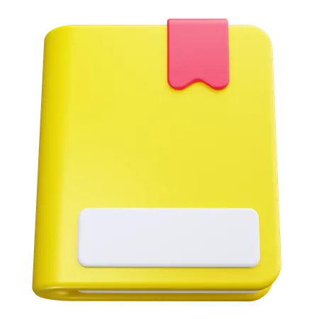 Marque-page pour carnet de notes  3D Icon