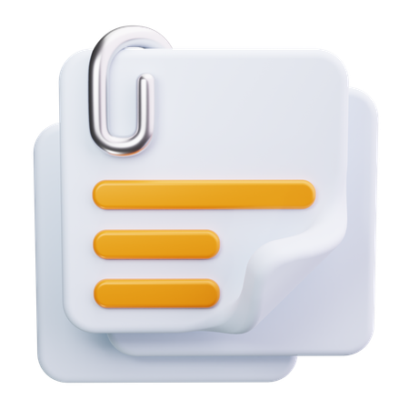 Bloc-notes notes autocollantes  3D Icon