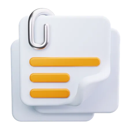 Bloc-notes notes autocollantes  3D Icon