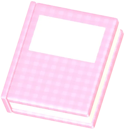 Carnet rose  3D Icon