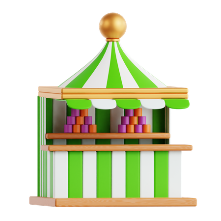 Carnival Booth  3D Icon