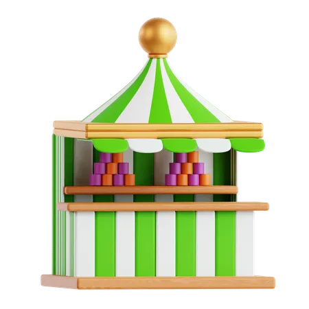 Carnival Booth  3D Icon