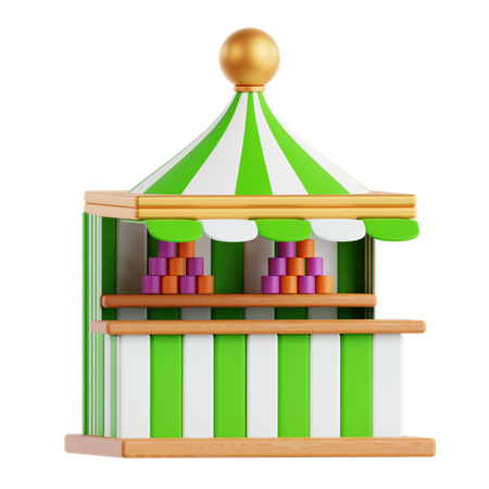 Carnival Booth  3D Icon