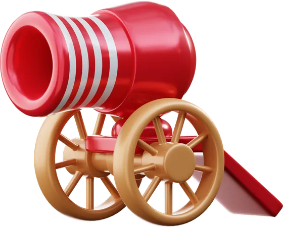 Carnival Cannon 3 D Illustration 3D Icon