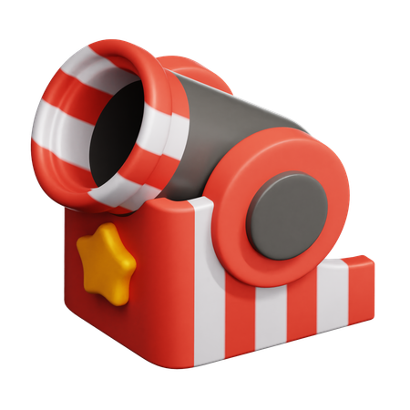 Carnival Cannon  3D Icon