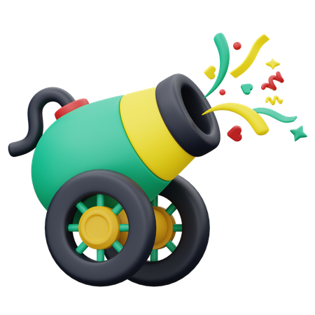 Carnival Cannon  3D Icon