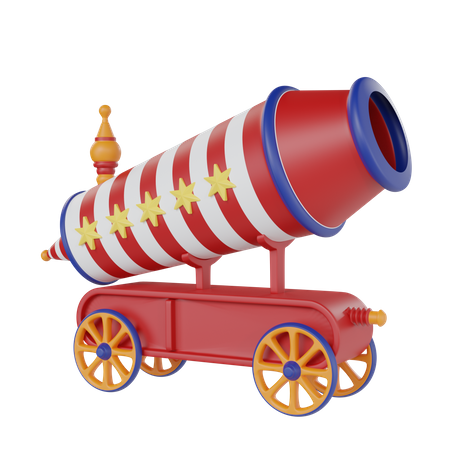 Carnival Cannon  3D Icon