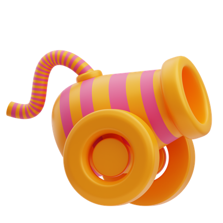 Carnival Cannon  3D Icon
