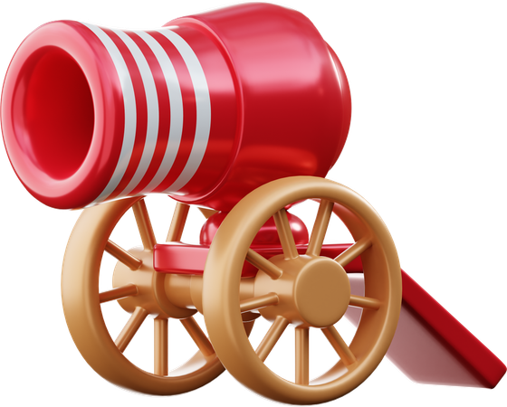 Carnival Cannon  3D Icon
