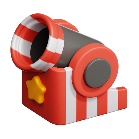 Carnival Cannon  3D Icon