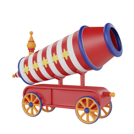 Carnival Cannon  3D Icon