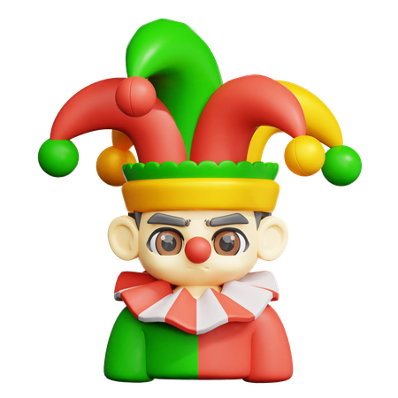 Carnival Clown  3D Icon