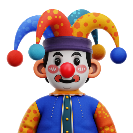 Carnival Clown  3D Icon