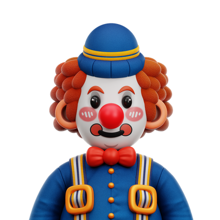 Carnival Clown  3D Icon