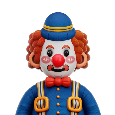 Clown 3D Illustration download in PNG, OBJ or Blend format